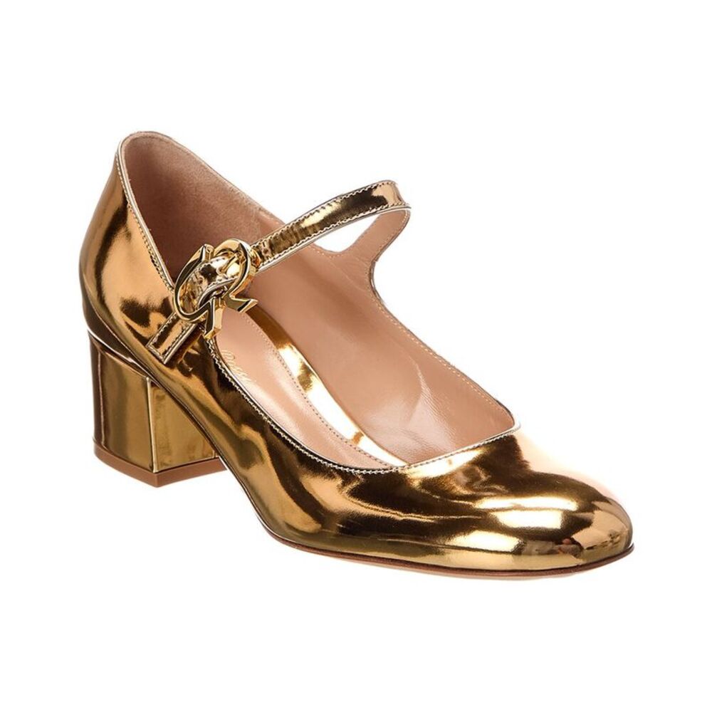 Gianvito Rossi Patent Pump, Gold